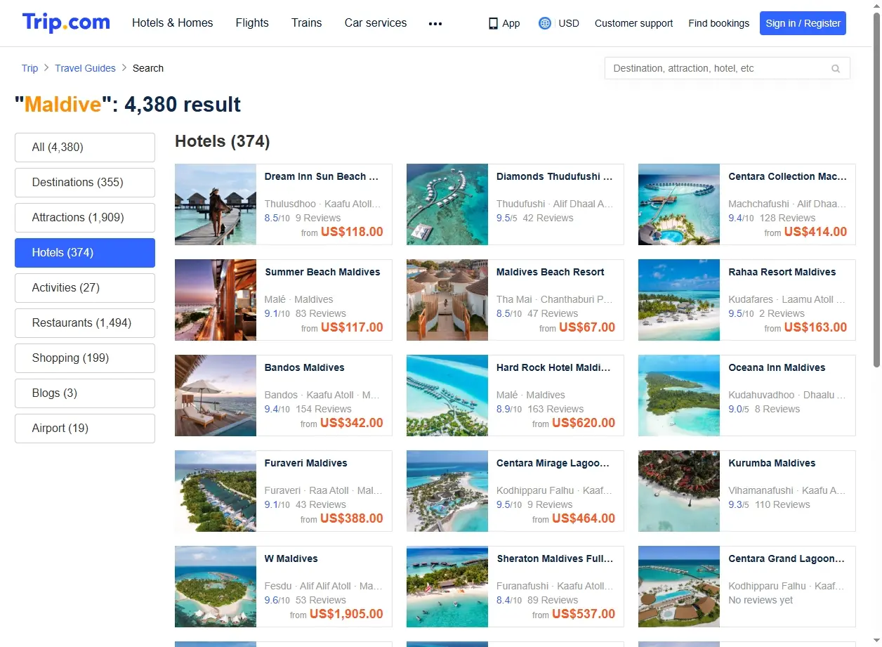 Offerte Hotel Maldive - Prenota Resort Overwater