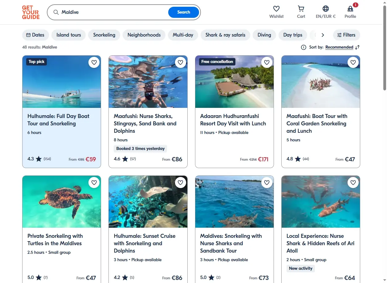 Attività e Tour alle Maldive - Snorkeling e Immersioni