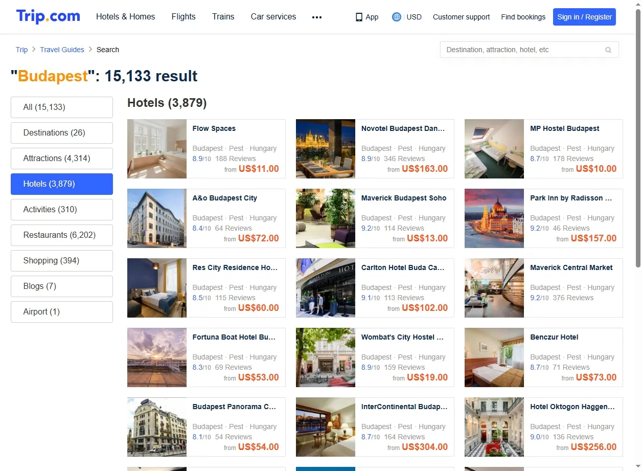 Offerte Hotel a Budapest