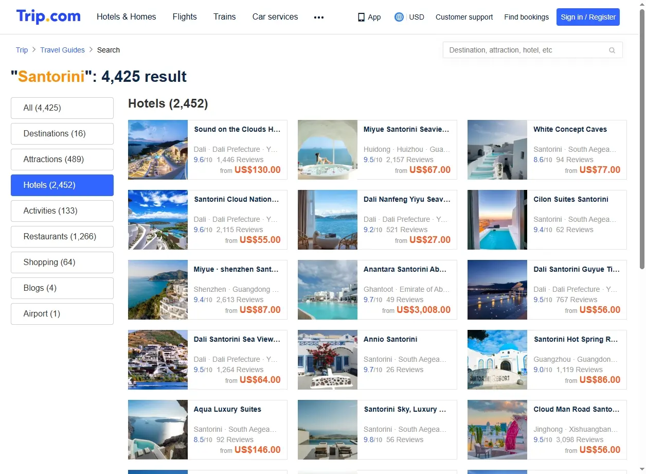 Offerte Hotel Santorini