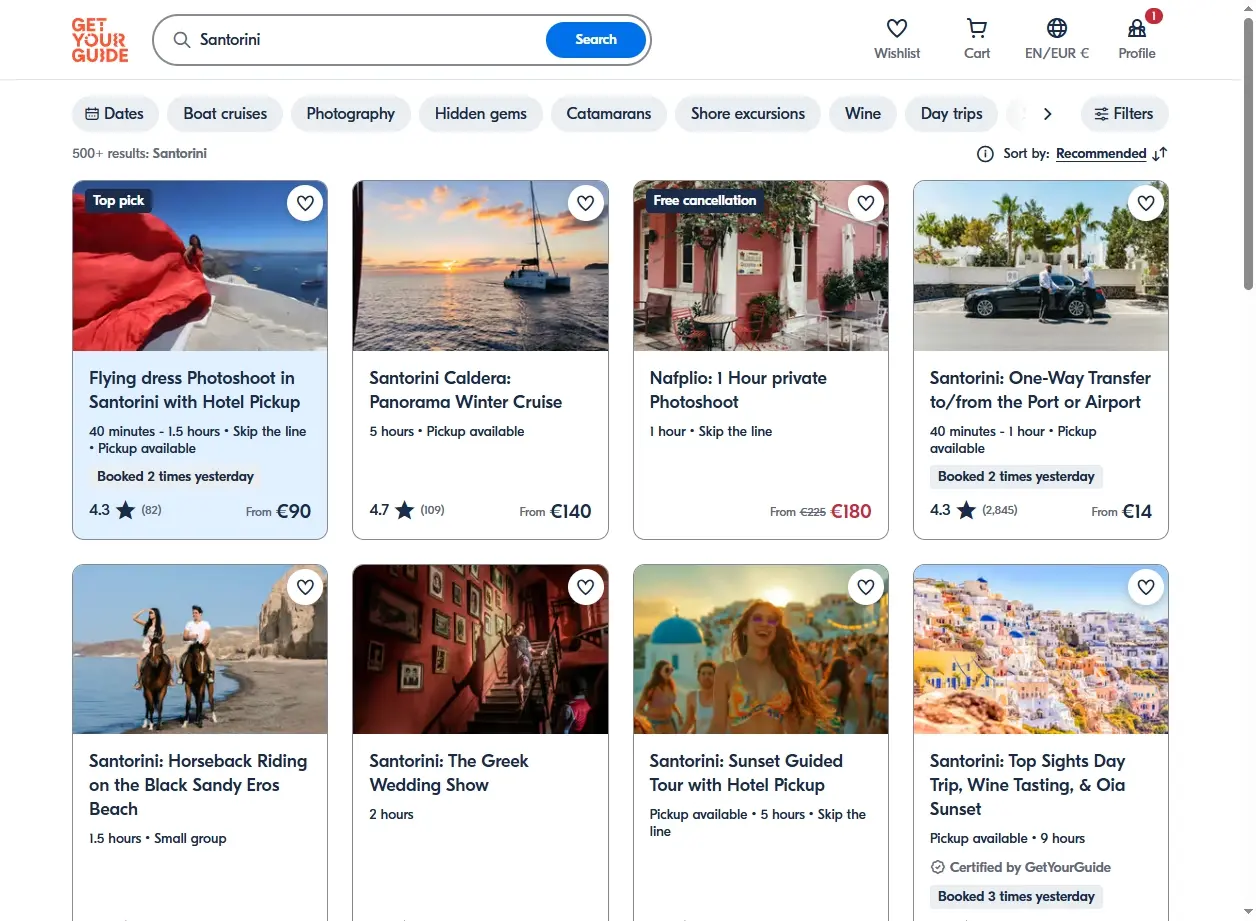Attività e tour a Santorini