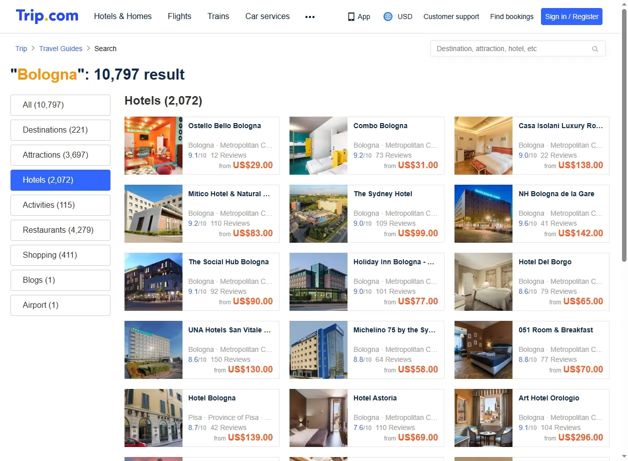 Offerte Hotel a Bologna