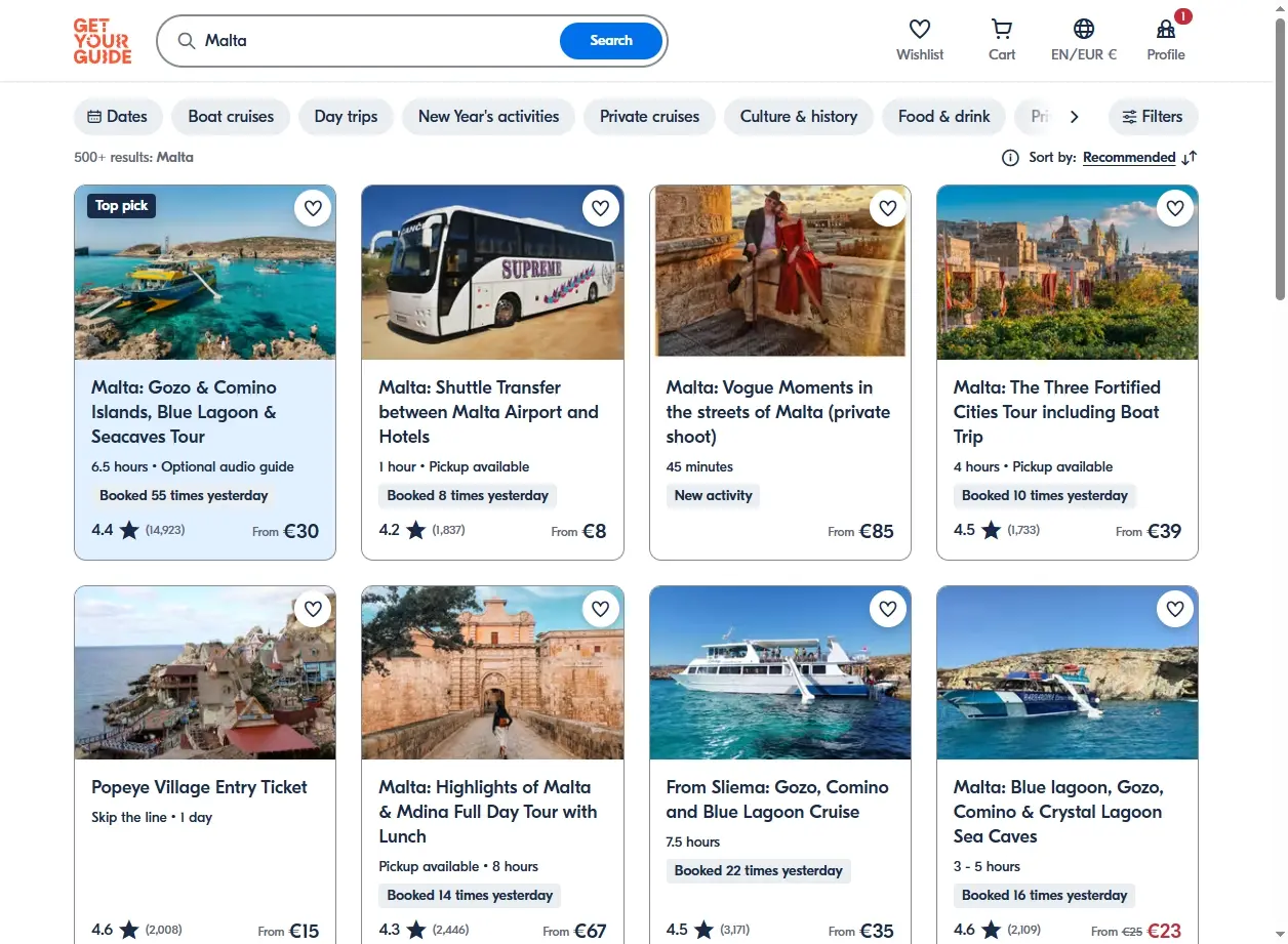 Esperienze e Tour a Malta