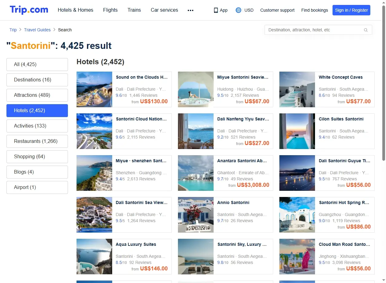 Offerte Hotel Santorini