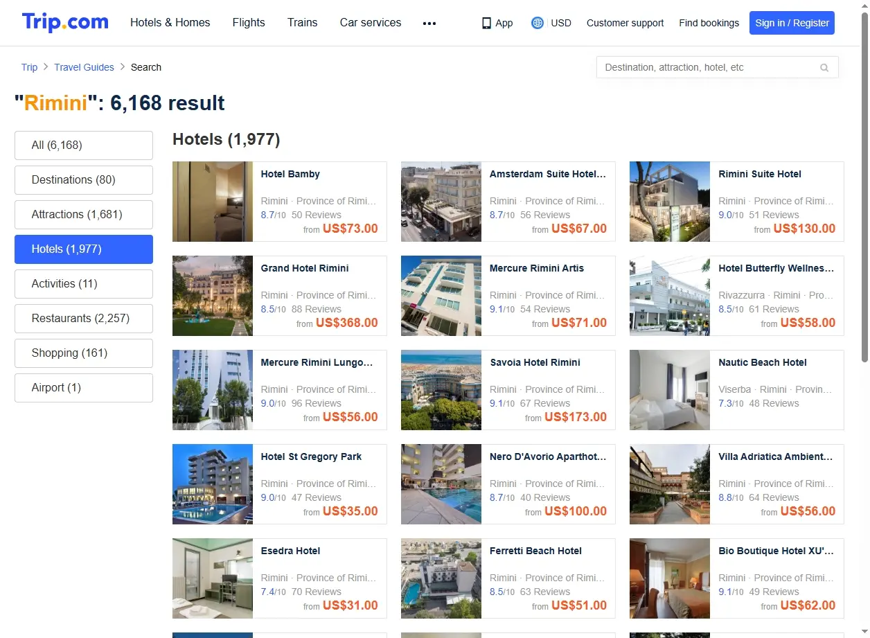 Offerte Hotel per chi cerca voli da Rimini