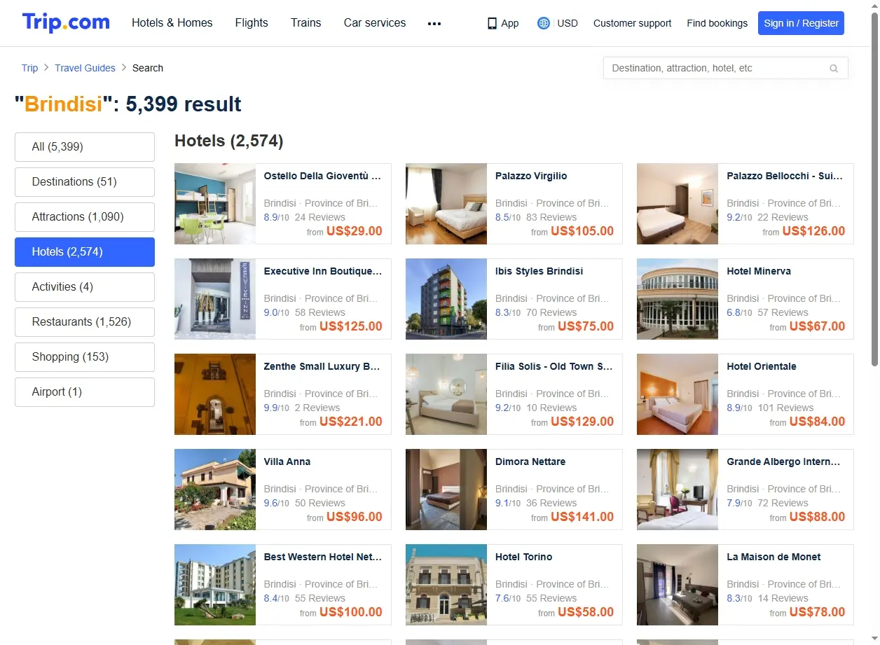 Offerte Hotel a Brindisi