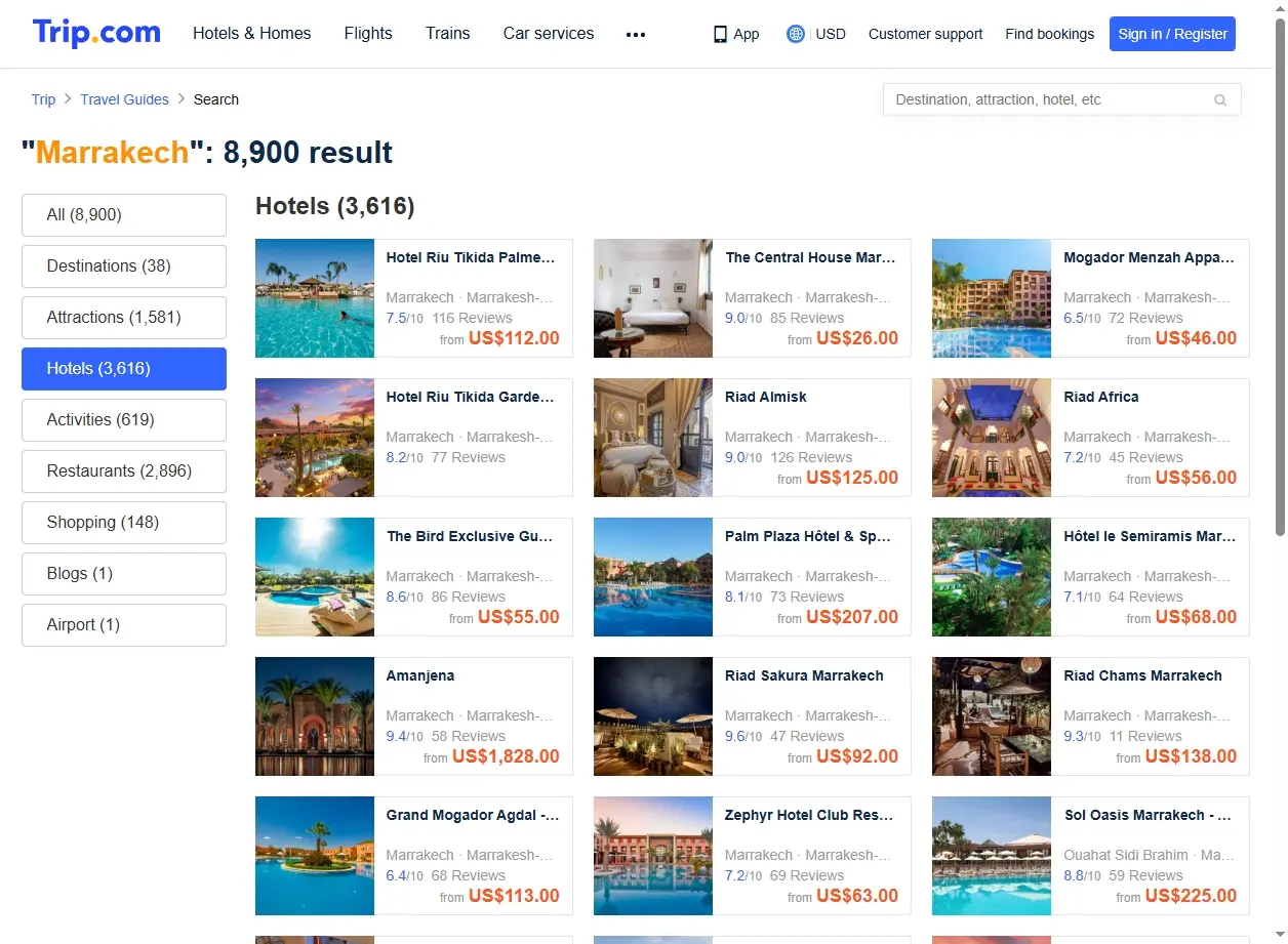 Offerte Hotel Marrakech Trip.com