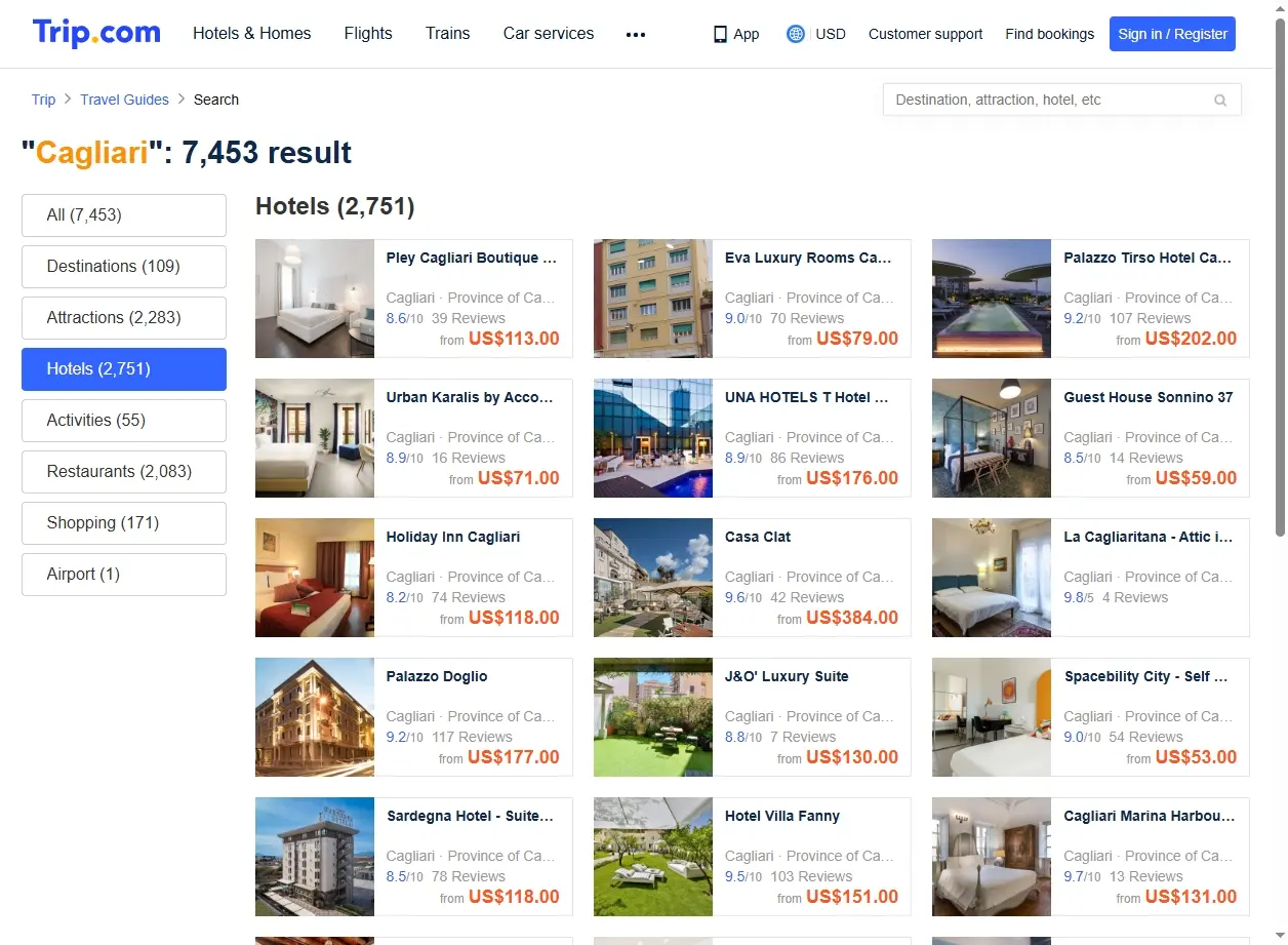 Offerte Hotel a Cagliari
