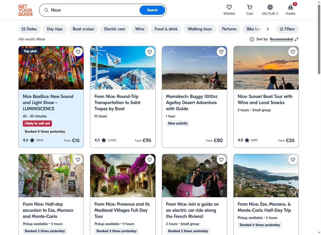 Tour ed Esperienze a Nizza, Costa Azzurra