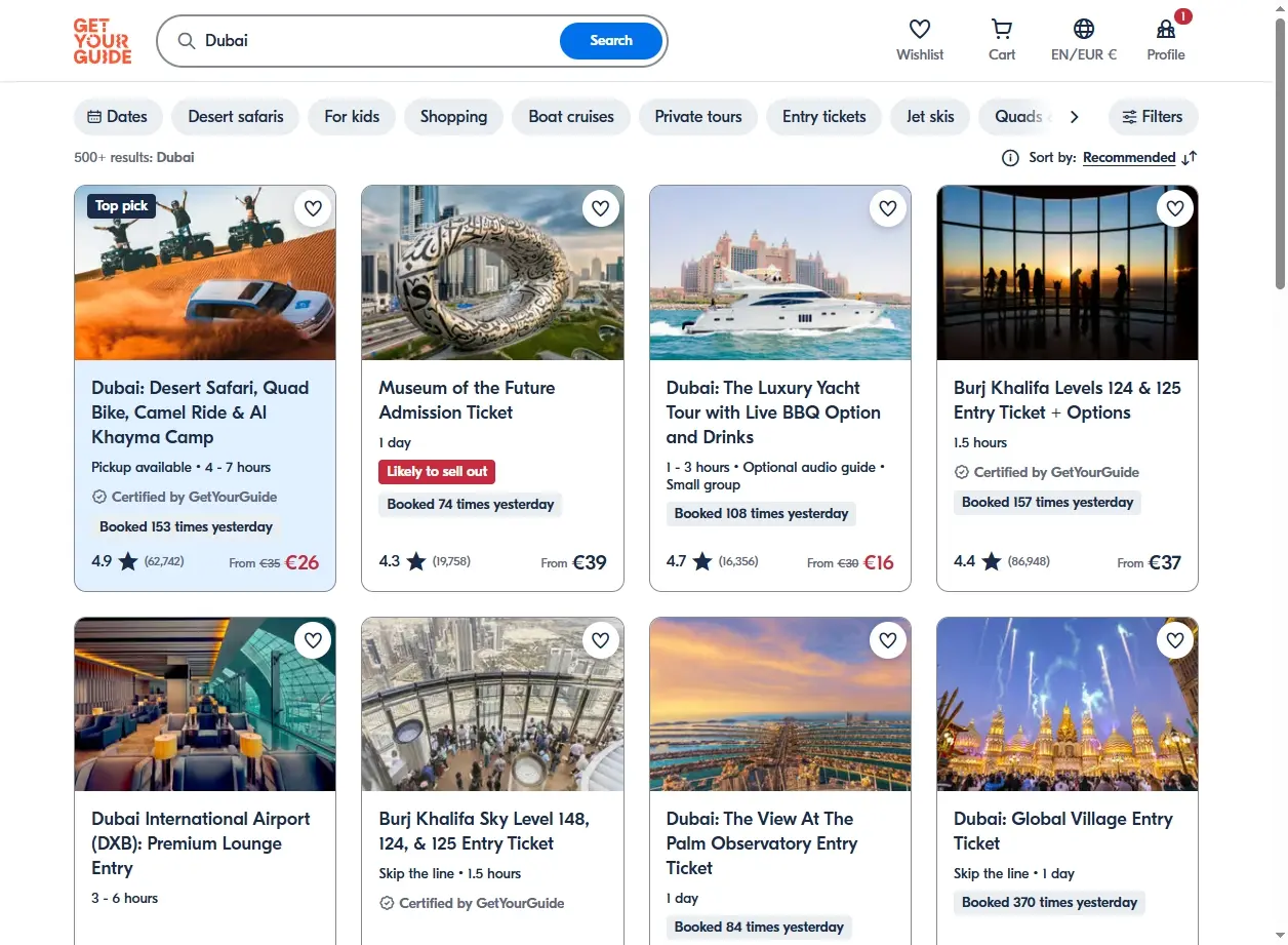 Attività e Tour a Dubai - GetYourGuide