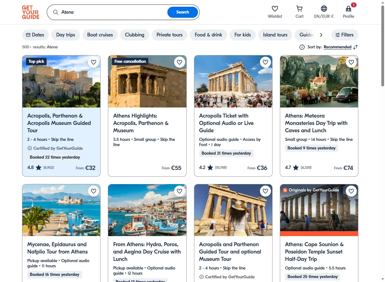 Tour e Attività ad Atene