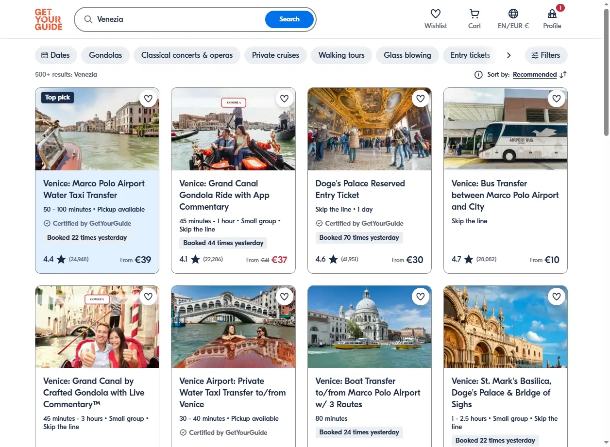 Tour e Attività a Venezia GetYourGuide