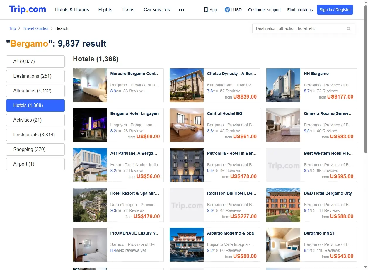 Offerte Hotel Bergamo Centro e Città Alta