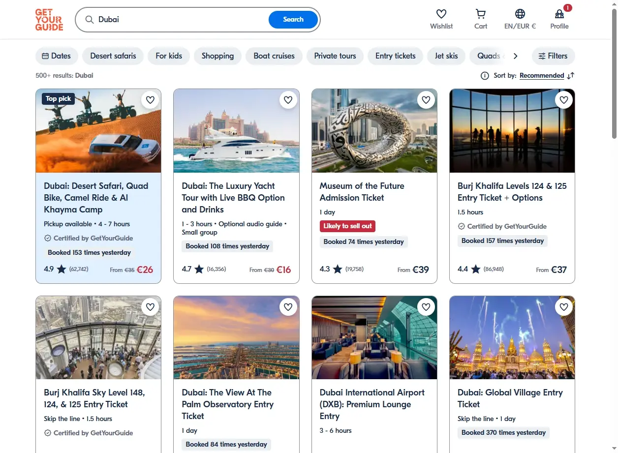 Attività e Tour a Dubai - Burj Khalifa e Safari nel Deserto