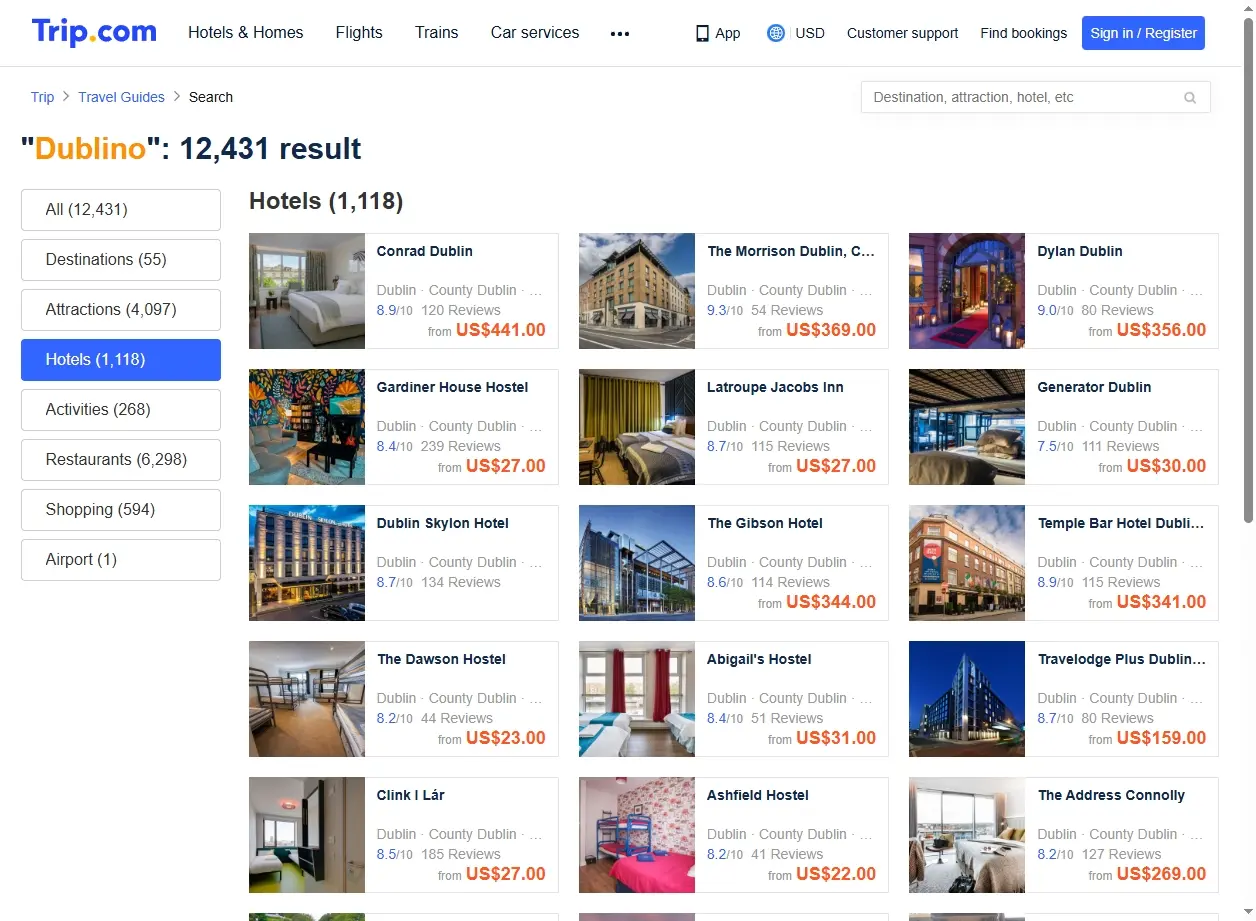 Offerte Hotel Dublino