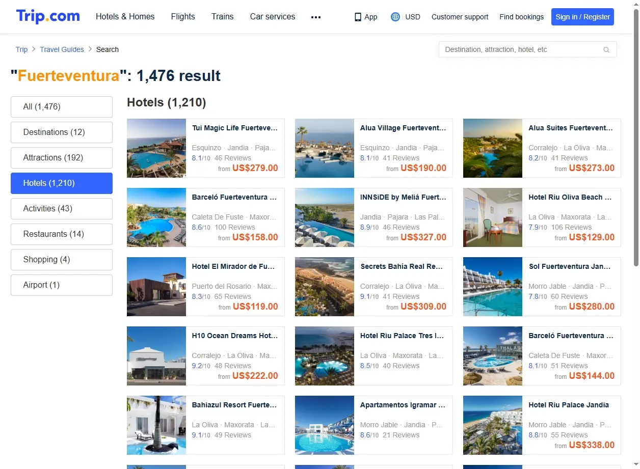 Offerte Hotel Fuerteventura Trip.com