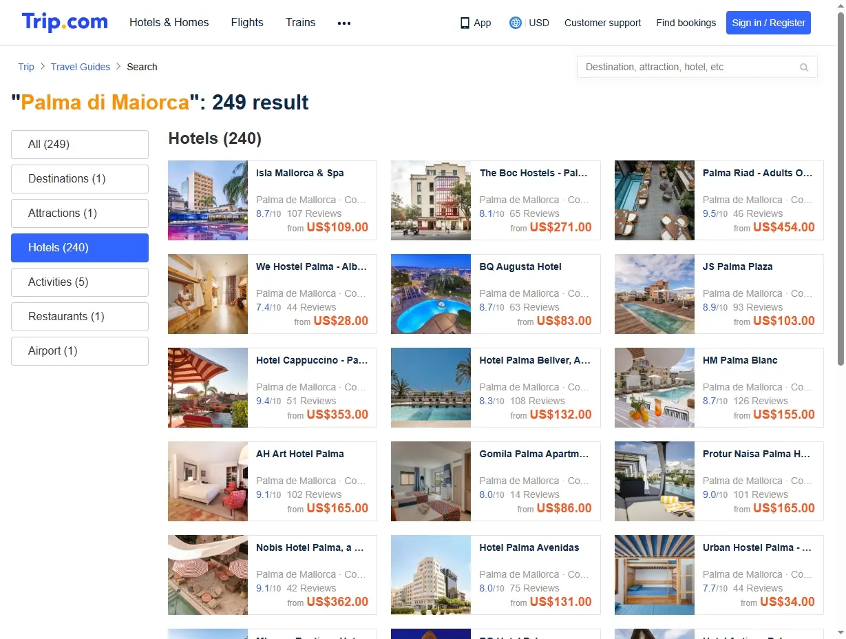 Offerte hotel a Palma di Maiorca