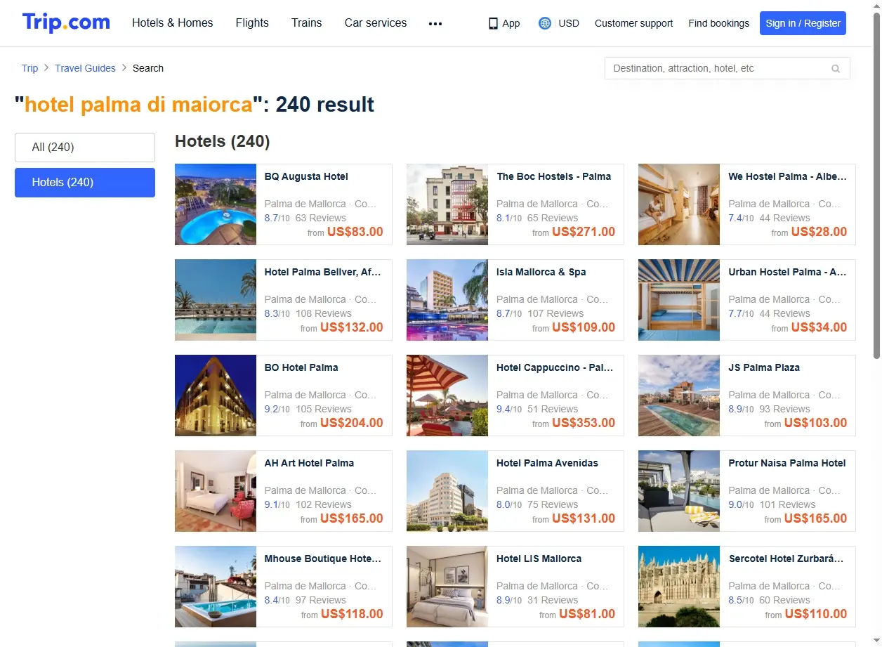 Offerte speciali hotel Palma di Maiorca
