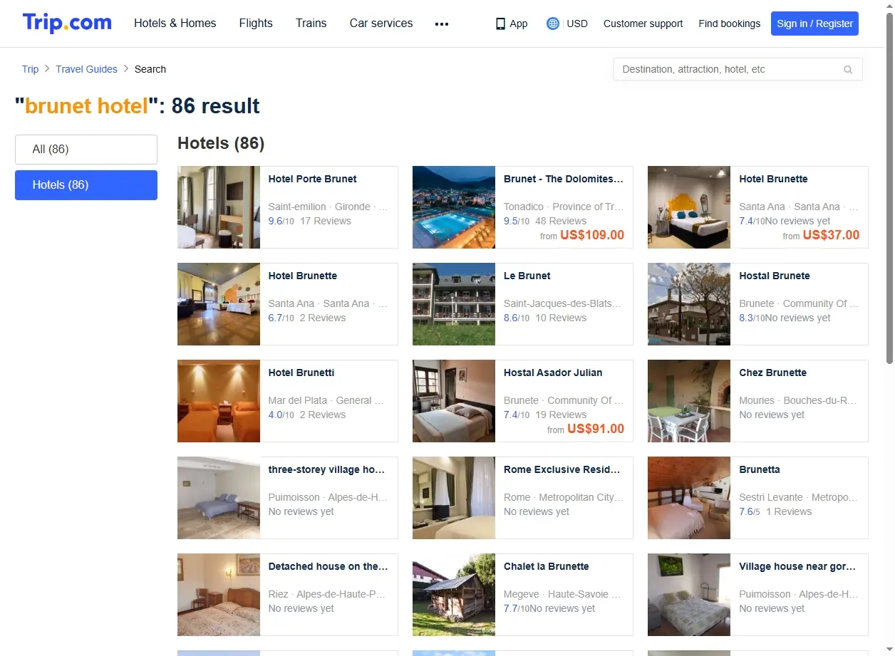 Offerte speciali Brunet Hotel Trip.com