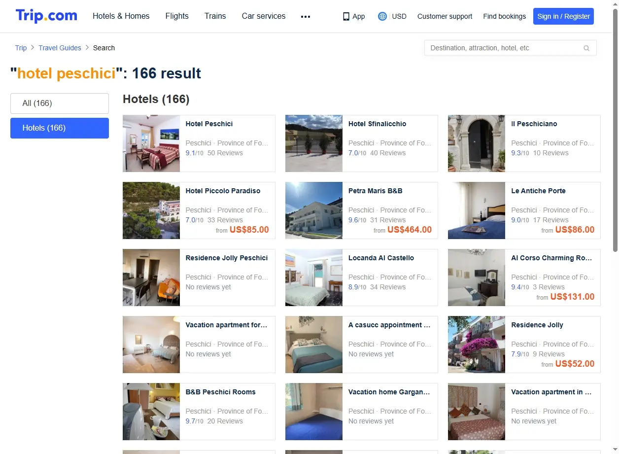 Offerte speciali su hotel Peschici