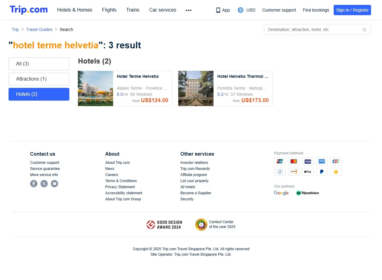 Offerte Speciali Hotel Terme Helvetia