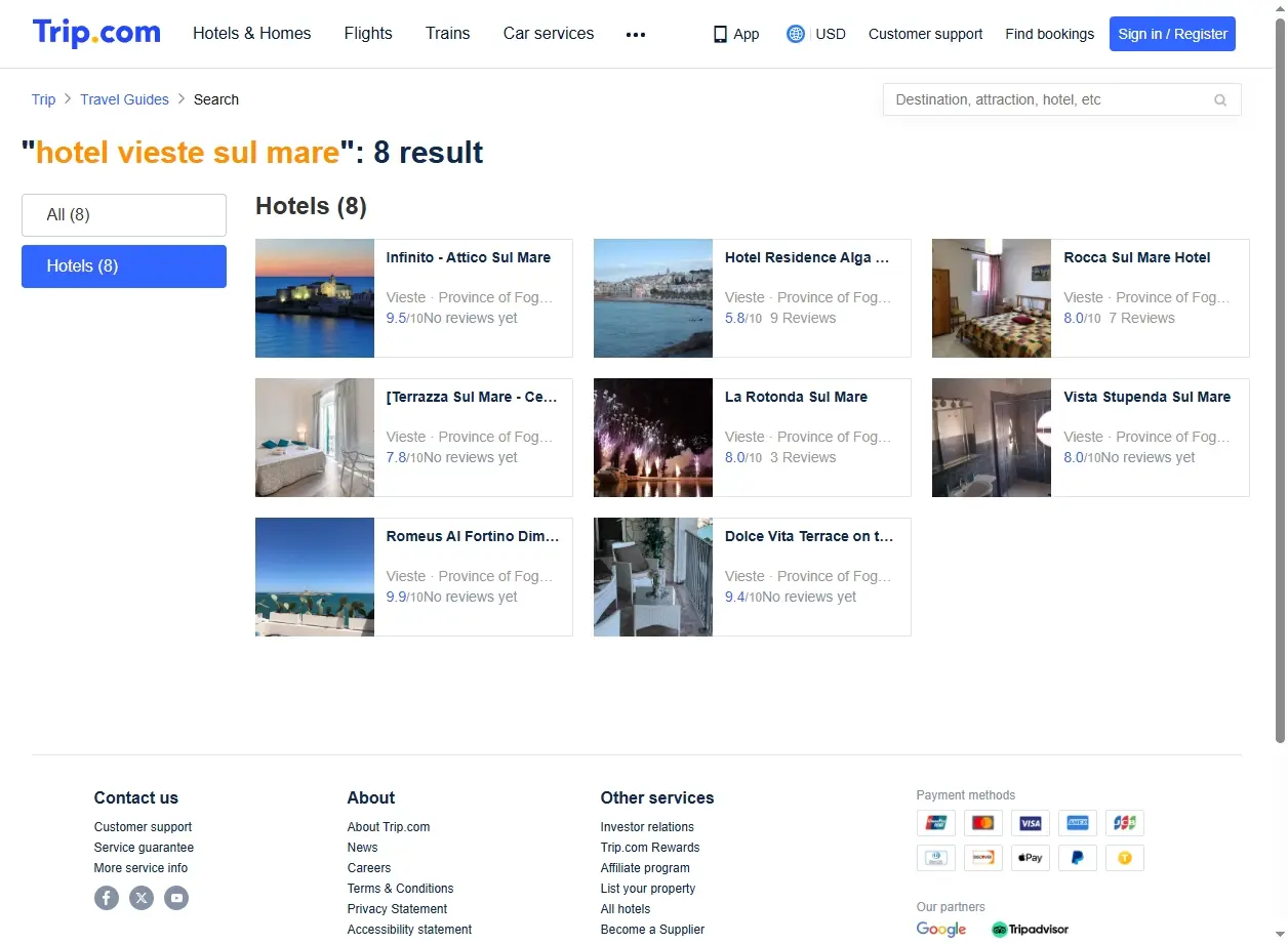 Offerte speciali hotel Vieste sul mare