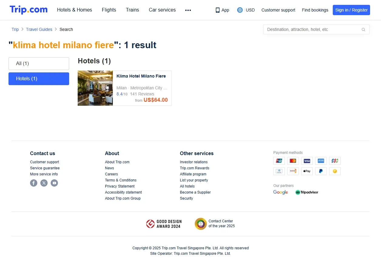 Offerte speciali per Klima Hotel Milano Fiere