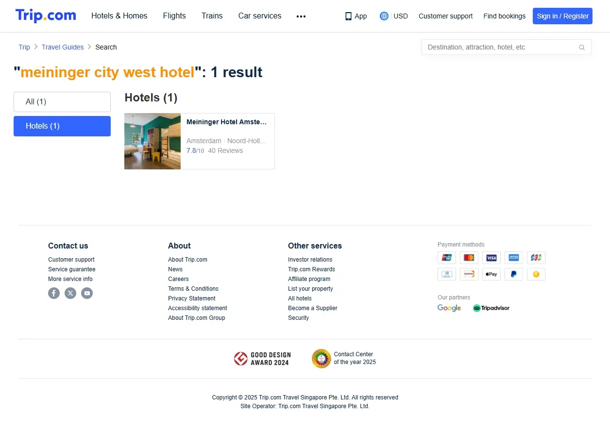 Offerte speciali per il MEININGER City West Hotel
