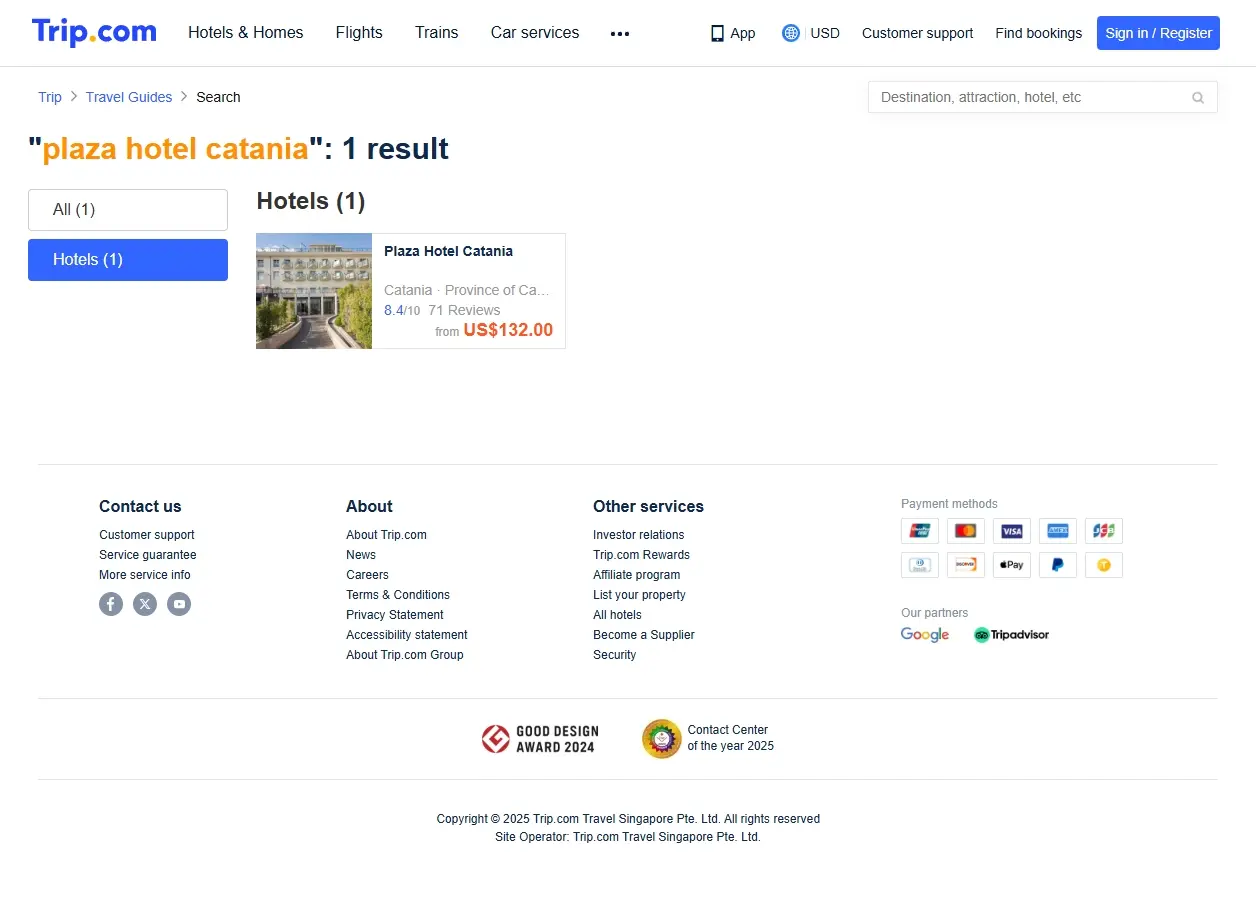 Offerte speciali per il Plaza Hotel Catania