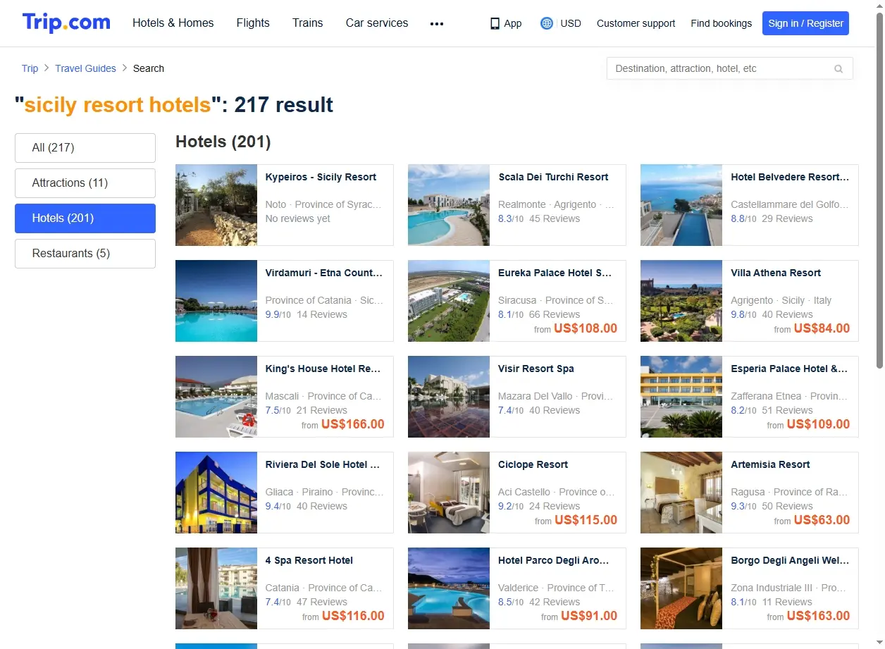 Offerte Speciali per Resort Hotel in Sicilia