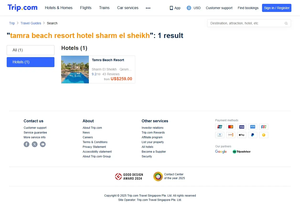 Offerte Hotel Tamra Beach Resort Sharm El Sheikh
