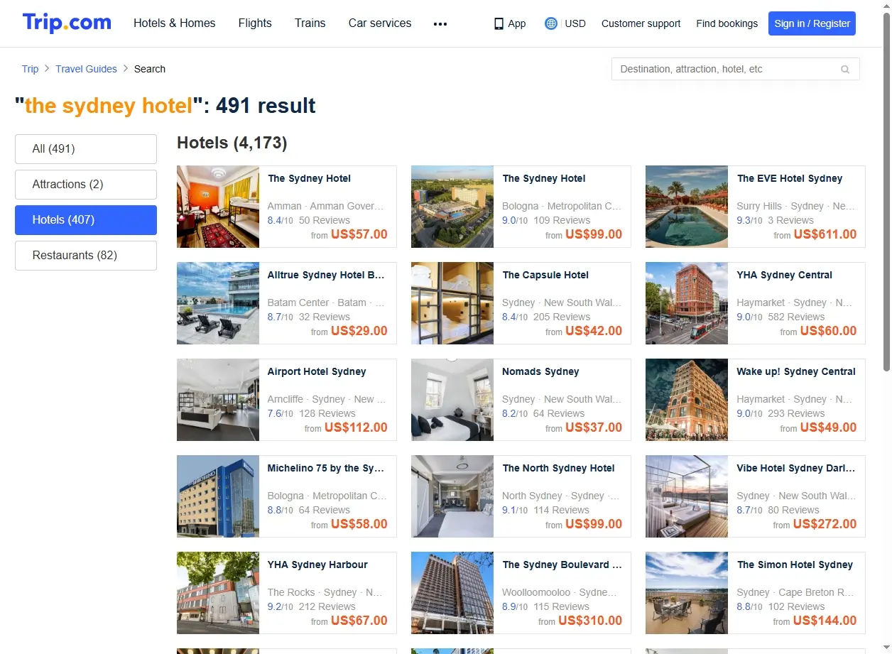 Offerte speciali per the sydney hotel
