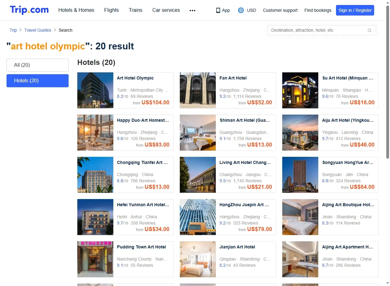Offerte Art Hotel Olympic su Trip.com
