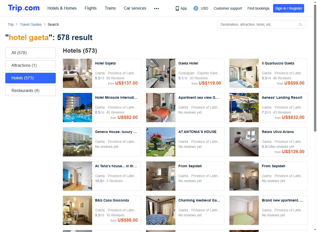 Offerte speciali per hotel a Gaeta e dintorni